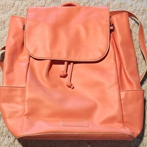 Vera Bradley Coral Pink Drawstring Backpack
